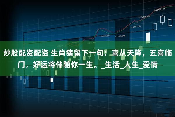 炒股配资配资 生肖猪留下一句：喜从天降，五喜临门，好运将伴随你一生。_生活_人生_爱情