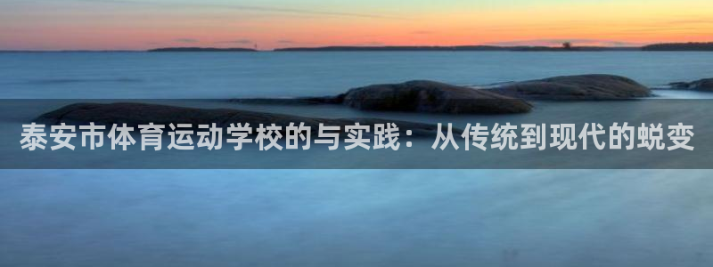 沐鸣平台注册入口：泰安市体育运动学校的与实践：从传统到现代的蜕变