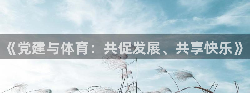 福建沐鸣机电股份公司：《党建与体育：共促发展、共享快乐》