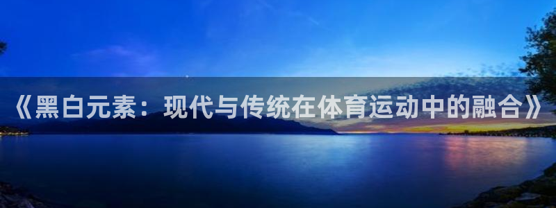 沐鸣体育和杏耀是哪个公司的：《黑白元素：现代与传统在体育运动中的融合》