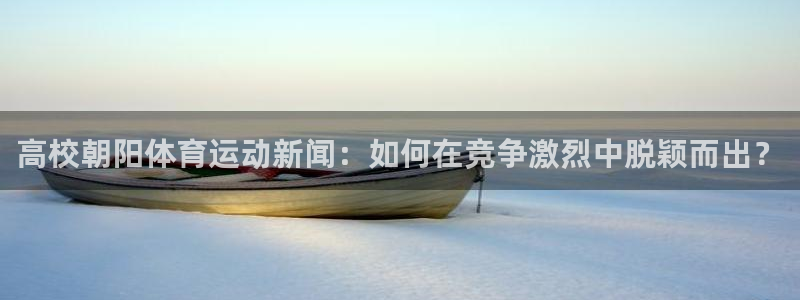 沐鸣注册官网入口：高校朝阳体育运动新闻：如何在竞争激烈中脱颖而出？