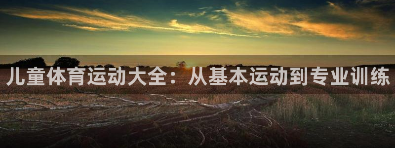 沐鸣3平台登录注册：儿童体育运动大全：从基本运动到专业训练